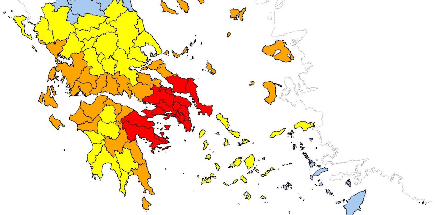 Ηλεία: Δύσκολη μέρα η Δευτέρα 21/8 με πολύ υψηλό δείκτη πυρκαγιάς (upd)
