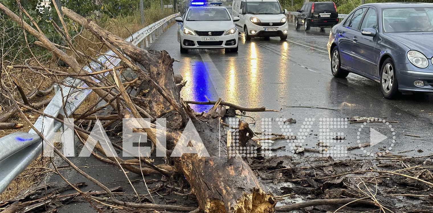 Σοβαρά προβλήματα από την κακοκαιρία και στην E.O. Πατρών Πύργου
