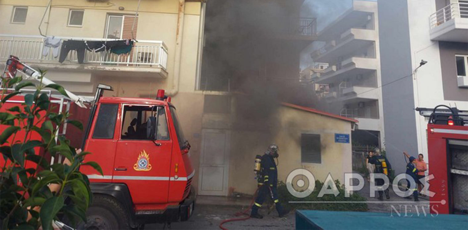 Καλαμάτα: Φωτιά σε ξενοδοχείο στη Ναυαρίνου - Eκκενώθηκε το κτίριο