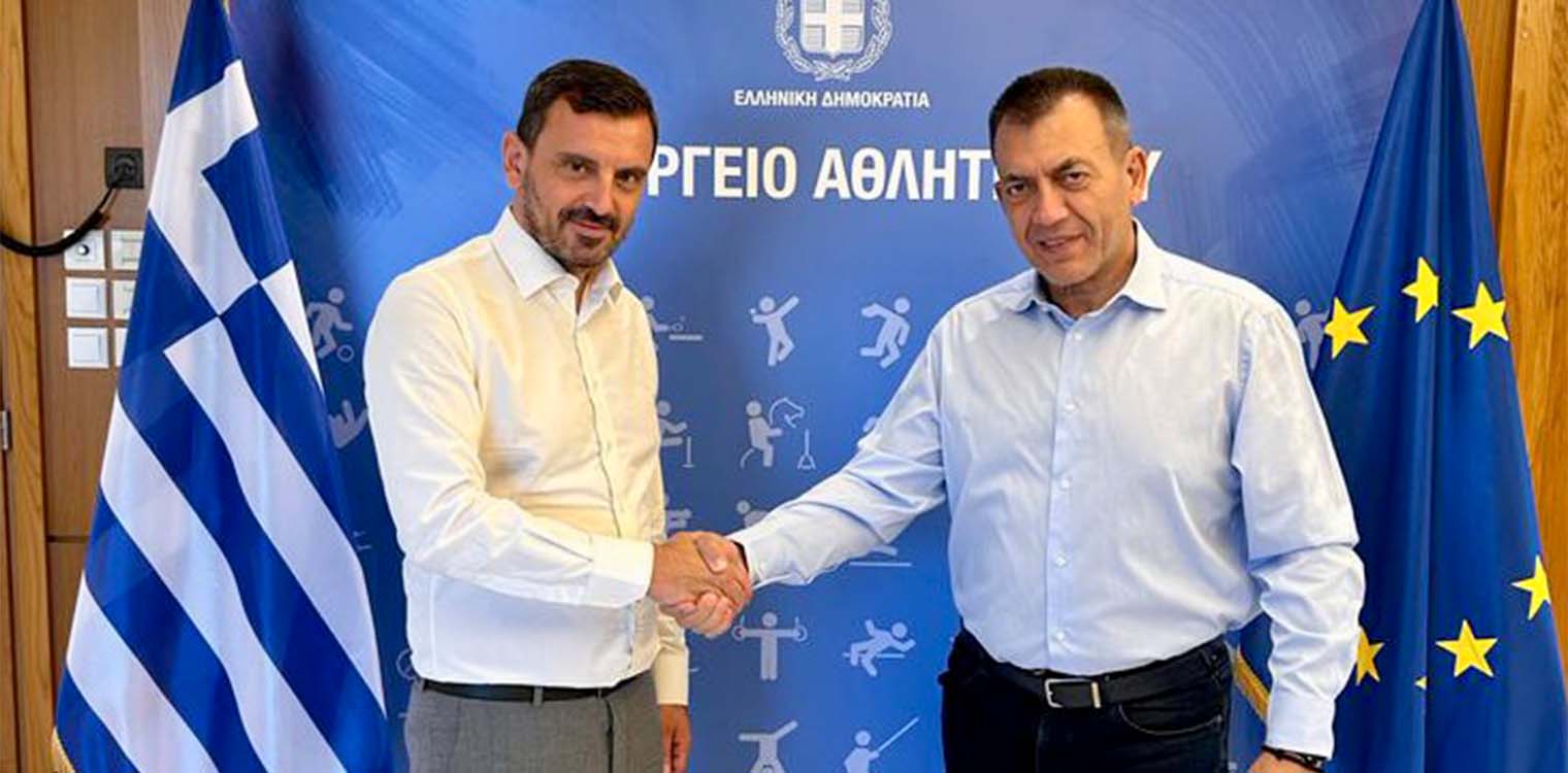 Κυρίαρχο το θέμα των Πανεπιστημιακών σπουδών στην Ηλεία στη συνάντηση του Α. Νικολακόπουλου με τον αν. Υπουργό Αθλητισμού Γ. Βρούτση