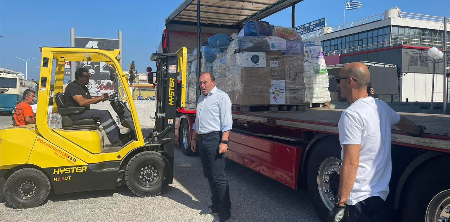 Νέα αποστολή ανθρωπιστικής βοήθειας από την Περιφέρεια Δυτικής Ελλάδας στους πληγέντες της Θεσσαλίας