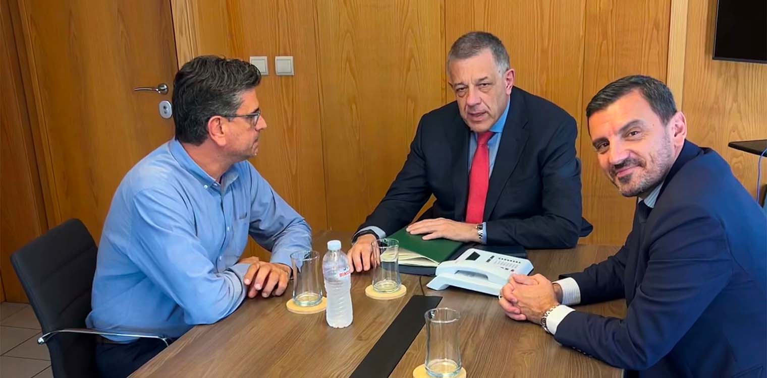 Συνάντηση Γιάννη Λέντζα και Ανδρέα Νικολακόπουλου με τον αρμόδιο Υφυπουργό Υποδομών Νικόλαο Ταχιάο