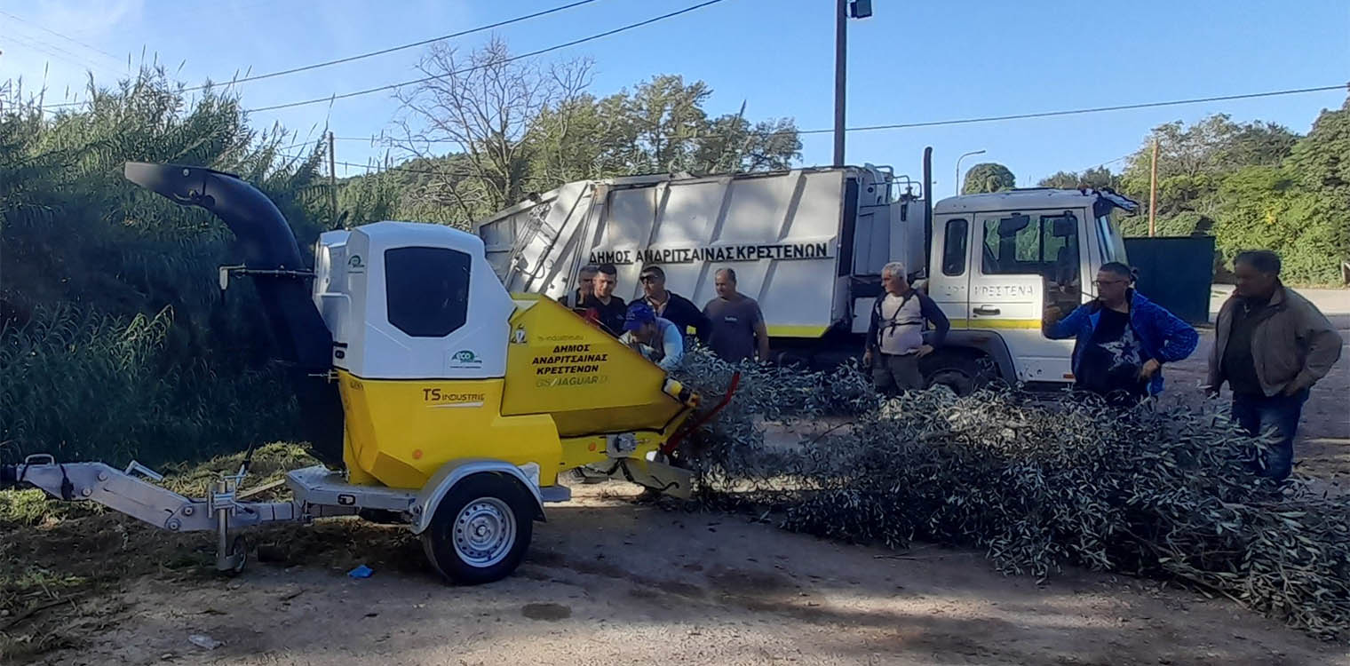 Προμήθεια και δεύτερου υπερσύγχρονου κλαδοτεμαχιστή από το Δήμο Ανδρίτσαινας-Κρεστένων