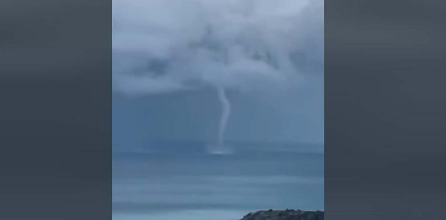 Υδροστρόβιλος... εμφανίστηκε στην Κρήτη - Εντυπωσιακό βίντεο