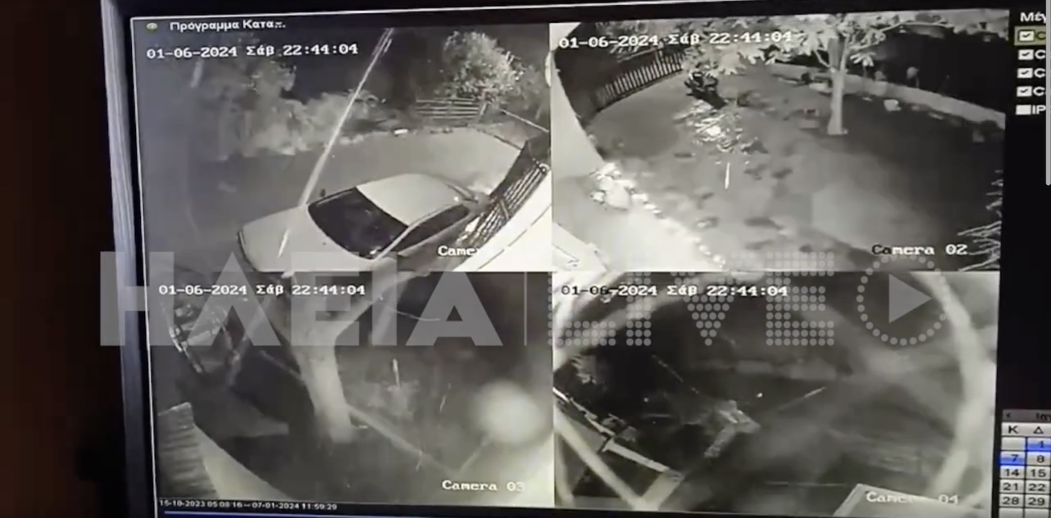 Πύργος: Δείτε video την ώρα που το μπουρίνι φτάνει στην οδό Ποσειδώνος