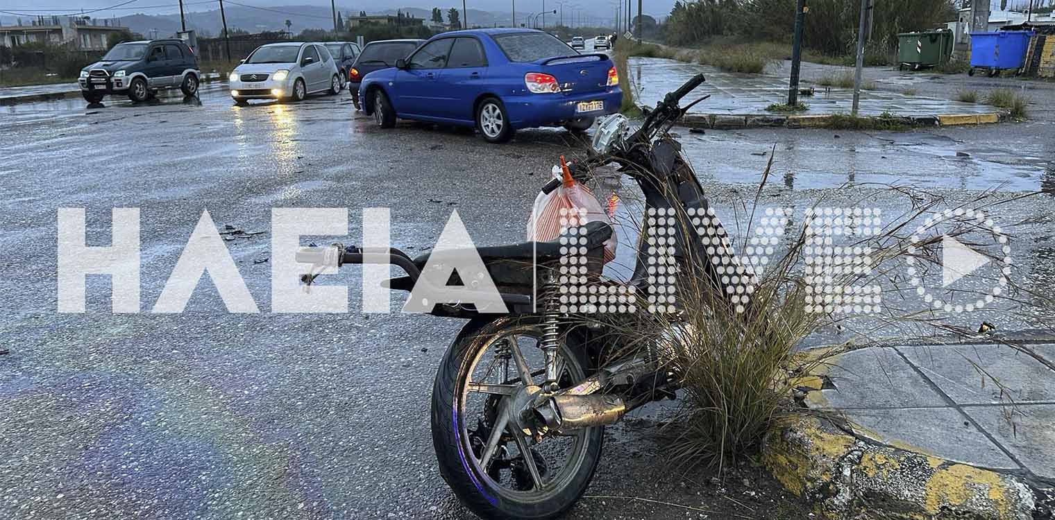 Πύργος: Ένας τραυματίας σε τροχαίο στον κόμβο Αγίου Γεωργίου