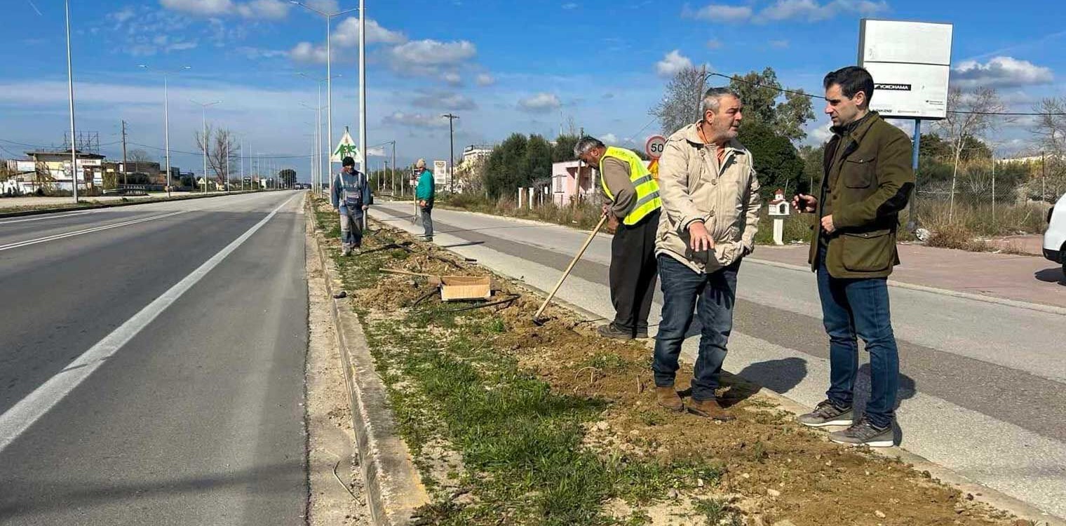 Ε.Ο. Πατρών - Πύργου: Ολοκληρώνονται οι παρεμβάσεις στην είσοδο του Πύργου