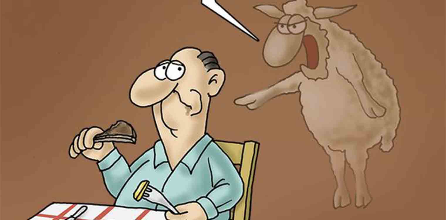 Το σκίτσο του Αρκά με την προβατίνα για την Τσικνοπέμπτη - «Η εκδίκηση τρώγεται κρύα»