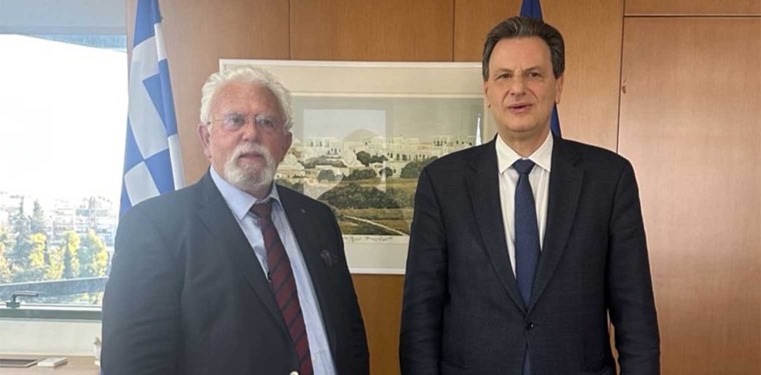 Σε εγκάρδιο κλίμα η πρώτη συνάντηση του Χ. Χριστοδουλόπουλου με τον Υπουργό Περιβάλλοντος & Ενέργειας στην Αθήνα