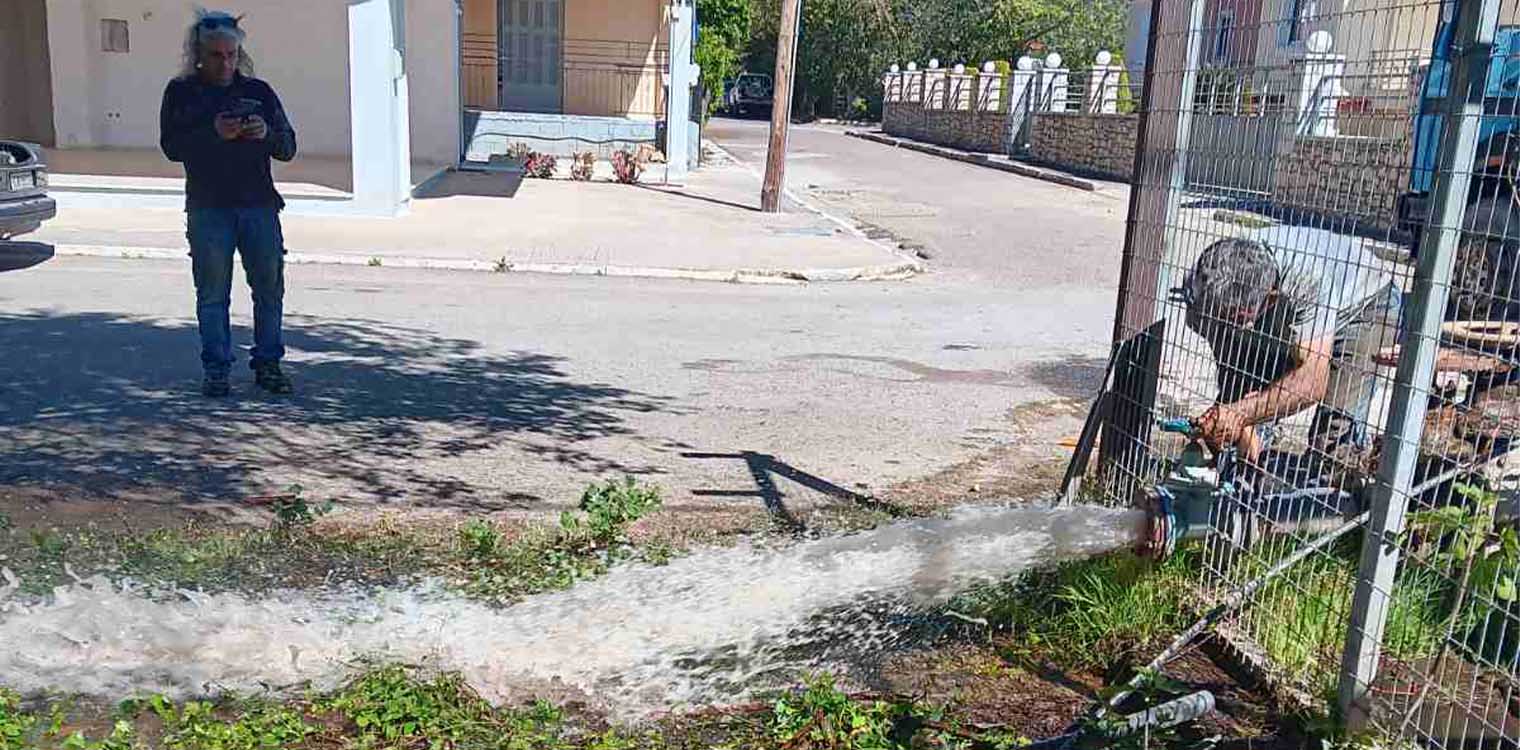 ΔΕΥΑ Ζαχάρως: Διορθώθηκε η χαμηλή πίεση του δικτύου ύδρευσης