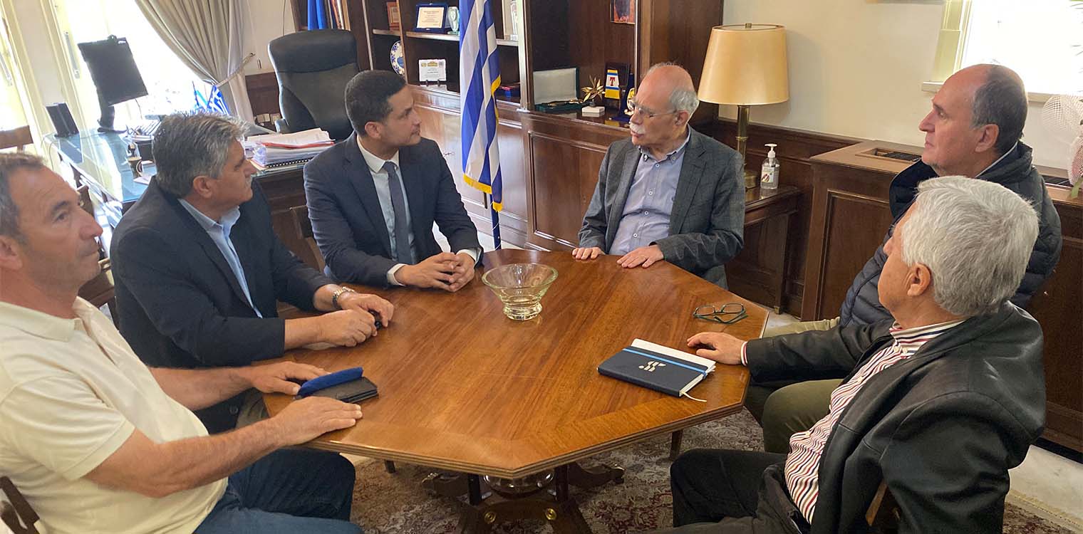 Ο Δήμαρχος Πύργου συναντήθηκε με τον υποψήφιο Ευρωβουλευτή της ΝΔ κ Σπύρο Καρανικόλα