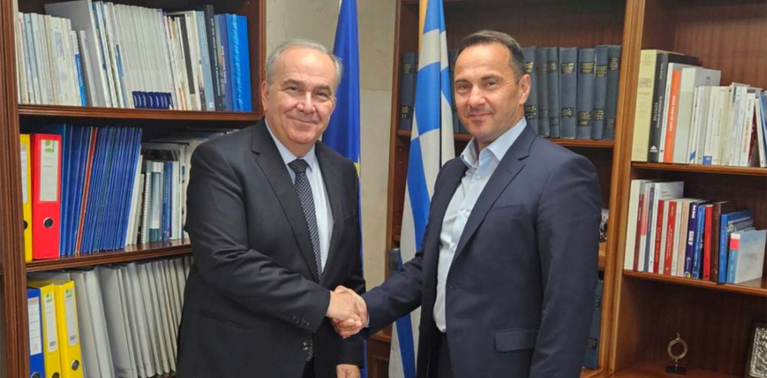 Συνάντηση εργασίας του Δημάρχου Ζαχάρως Κ. Μητρόπουλου με τον Αναπληρωτή Υπουργό Οικονομίας Ν. Παπαθανάση