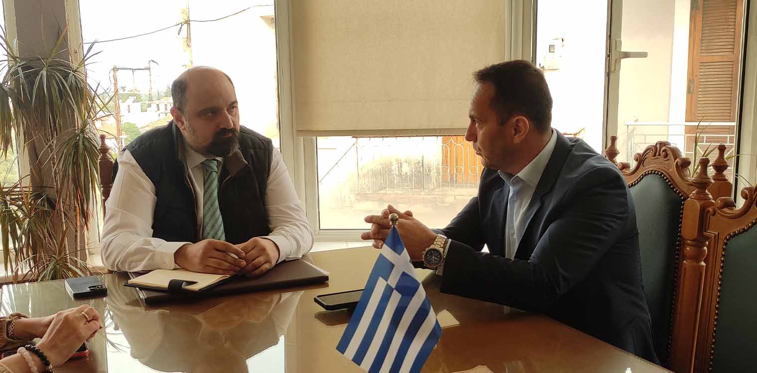 Σε εξαιρετικό κλίμα η συνάντηση του Δημάρχου Ζαχάρως Κ. Μητρόπουλου με τον Χρήστο Τριαντόπουλο