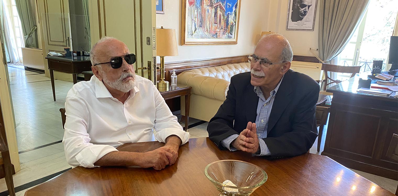 Τον Δήμαρχο Πύργου Στ. Καννή επισκέφθηκε ο υποψήφιος Ευρωβουλευτής Παν. Κουρουμπλής