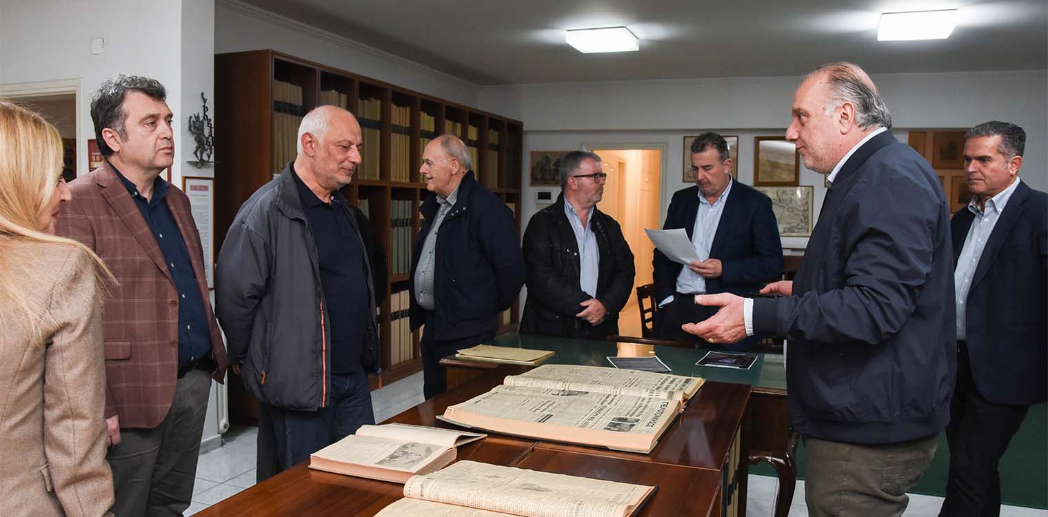 Επίσκεψη στο Μουσείο Τύπου της ΕΣΗΕΠΗΝ πραγματοποίησε ο διευθυντής του γραφείου του Γ. Γ. Επικοινωνίας και Ενημέρωσης Δ. Γαλαμάτη, Π. Ορφανίδης