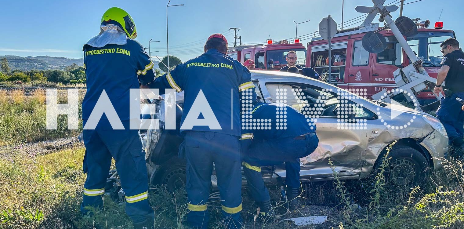 Πύργος: Ένας νεκρός σε σύγκρουση τρένου με ΙΧ στην διασταύρωση στην οδό Κολιρίου (photos &amp; video)