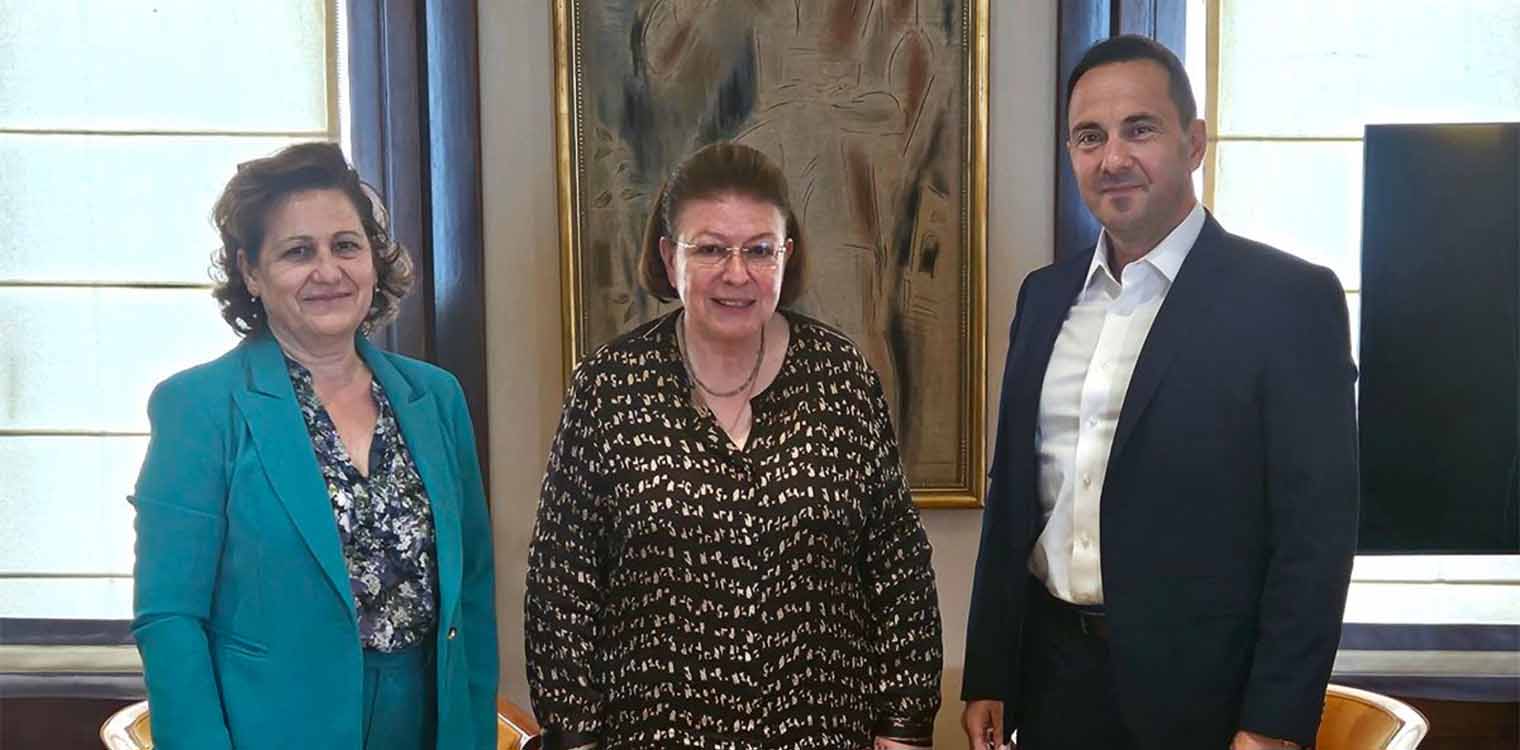 Συνάντηση του Δημάρχου Ζαχάρως, Κωνσταντίνου Μητρόπουλου, με την Υπουργό Πολιτισμού, Λίνα Μενδώνη