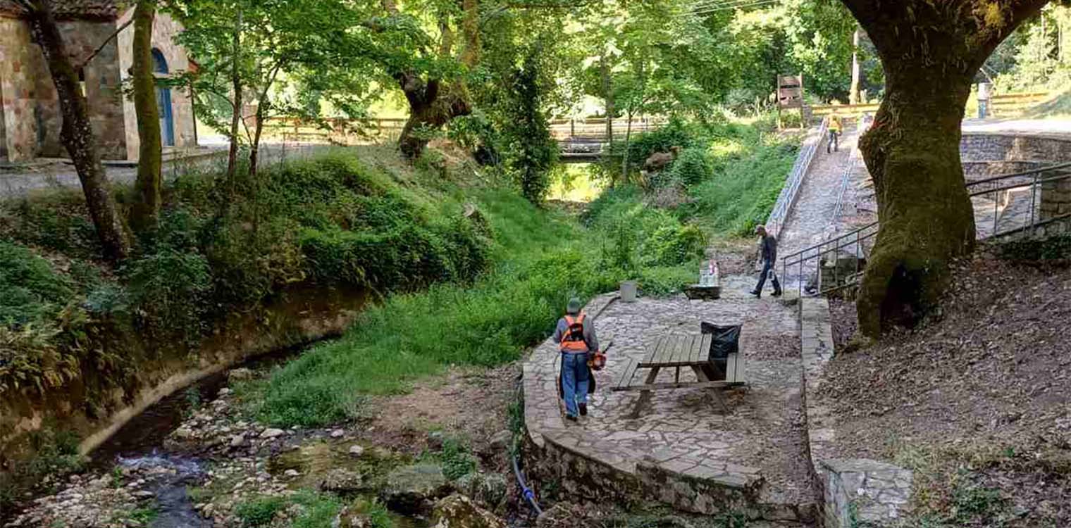 Δήμος Αρχ. Ολυμπίας: Καθαρισμός στο χώρο αναψυχής στον Άμπουλα Βασιλακίου