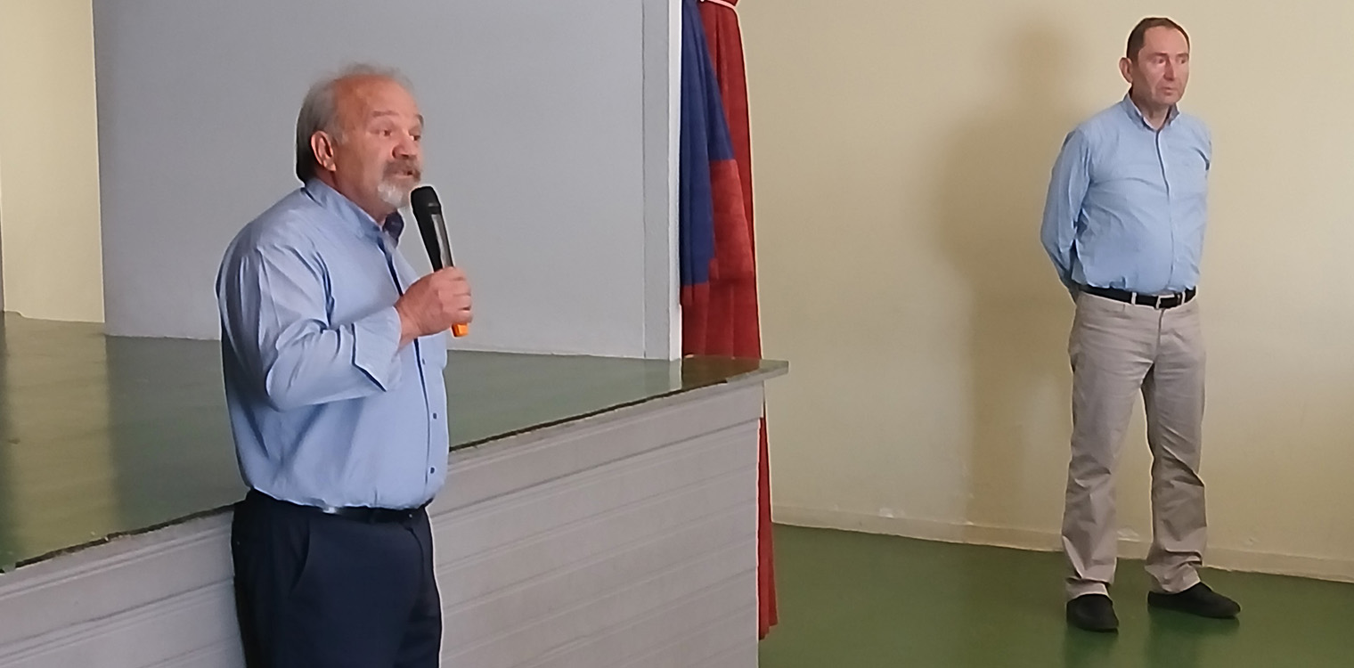 Ο Δημ. Βέρρας στο 2ο Δημοτικό Πύργου