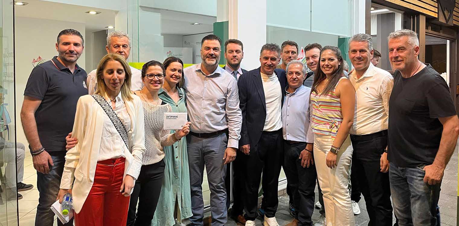 Επίσκεψη του υποψήφιου ευρωβουλευτή Θ. Ζαγοράκη στα γραφεία της περιφερειακής παράταξης «Νέα Δυτική Ελλάδα»