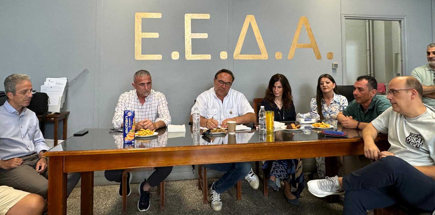 Συνάντηση του Πέτρου Κόκκαλη με το Σωματείο Καθαριότητας-Ένωση Εργατοϋπαλλήλων του Δήμου Αθηναίων (ΕΕΔΑ) 