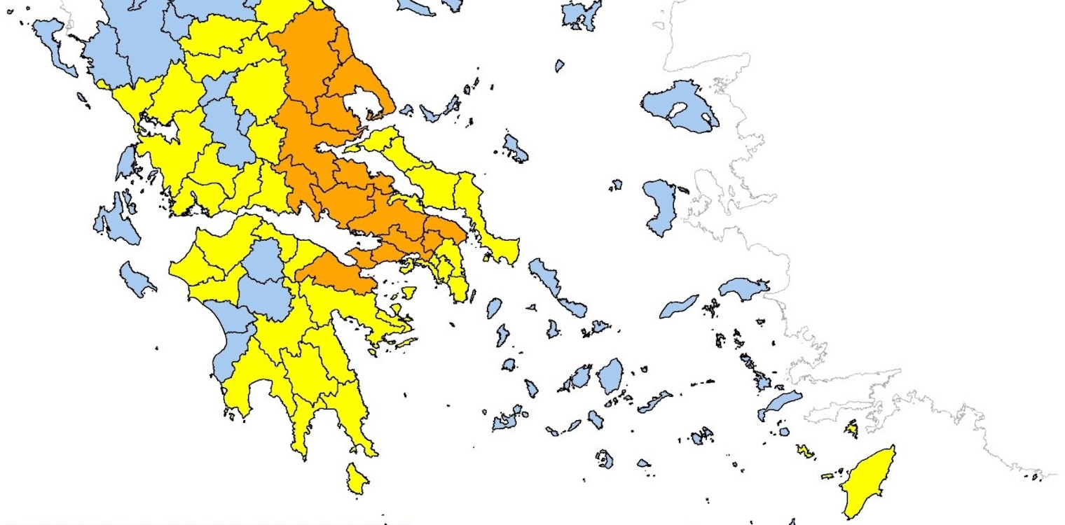 Ηλεία: Ο πρώτος "κίτρινος" χάρτης για πυρκαγιές σήμερα - Υψηλή η επικινδυνότητα