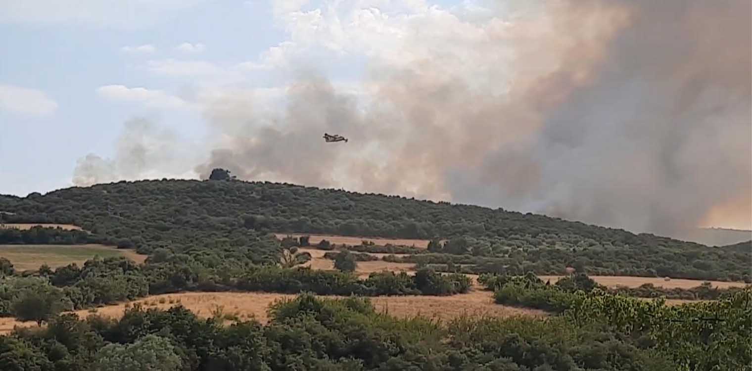 Καλύτερη η εικόνα της φωτιάς στη Νιγρίτα Σερρών - Μάχη με διάσπαρτες εστίες - δείτε βίντεο (upd)