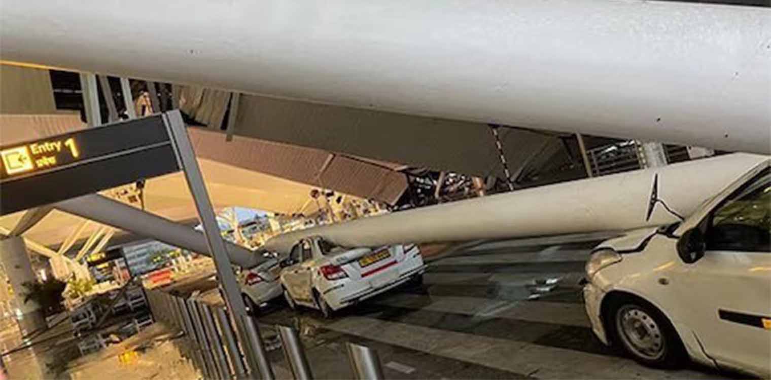 Ινδία: Κατέρρευσε οροφή στο αεροδρόμιο του Νέου Δελχί - Ένας νεκρός και πολλοί τραυματίες