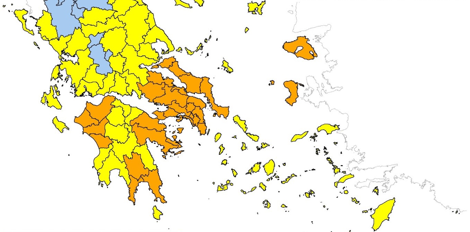 Παραμένει πολύ υψηλός κίνδυνος πυρκαγιάς στην Ηλεία την Τετάρτη 17/7