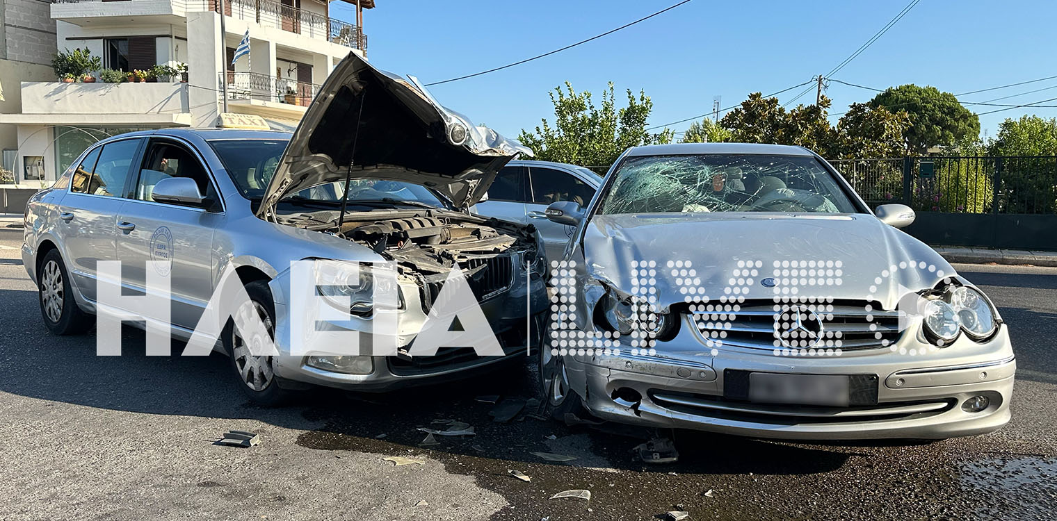 Πύργος: Σφοδρή σύγκρουση οχημάτων στον κόμβο παλιού νοσοκομείου