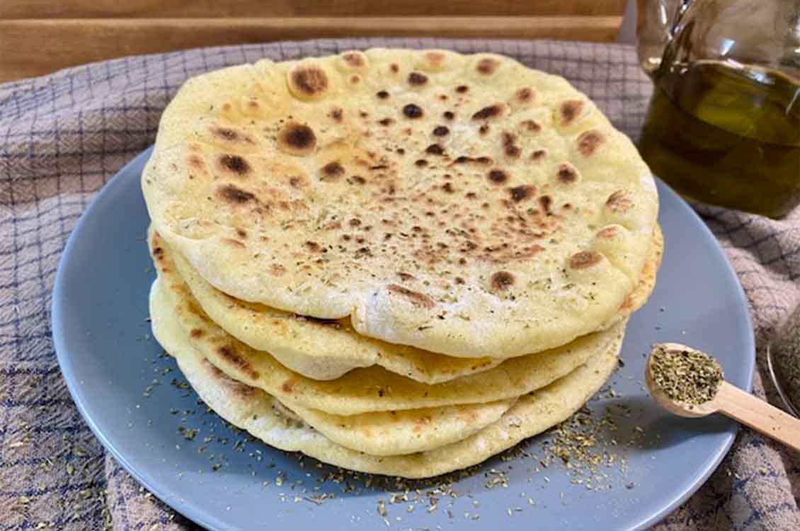 Naan bread ή πιτες για σουβλάκια ή πιτόφυλλα