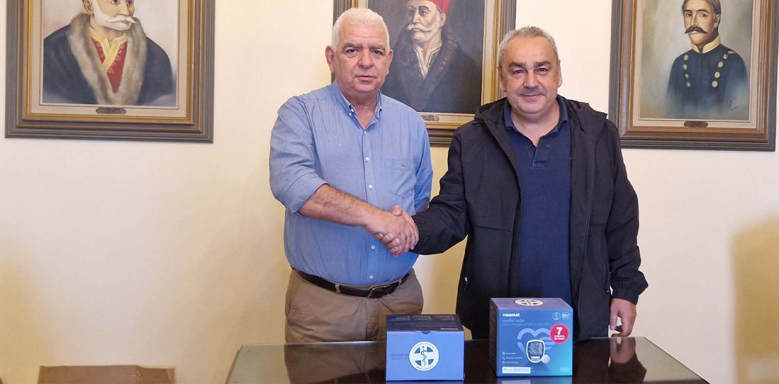 Δήμος Πηνειού: Προσφορά πιεσόμετρων από τον Ιατρικό Σύλλογο Αμαλιάδας