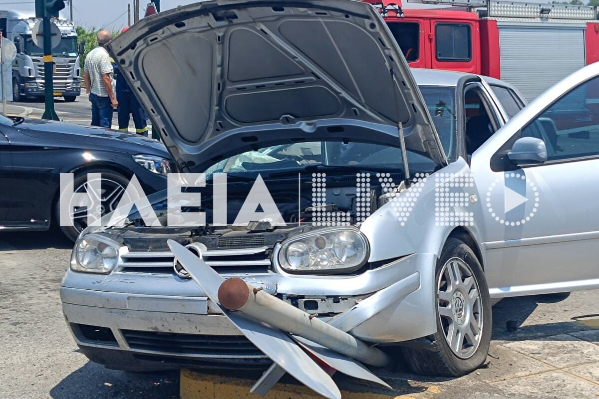 ΠΑΤΡΩΝ - ΠΥΡΓΟΥ: Τροχαίο με 2 ΙΧ - Σφοδρή σύγκρουση - ΦΩΤΟ Troxaio papakasela 2
