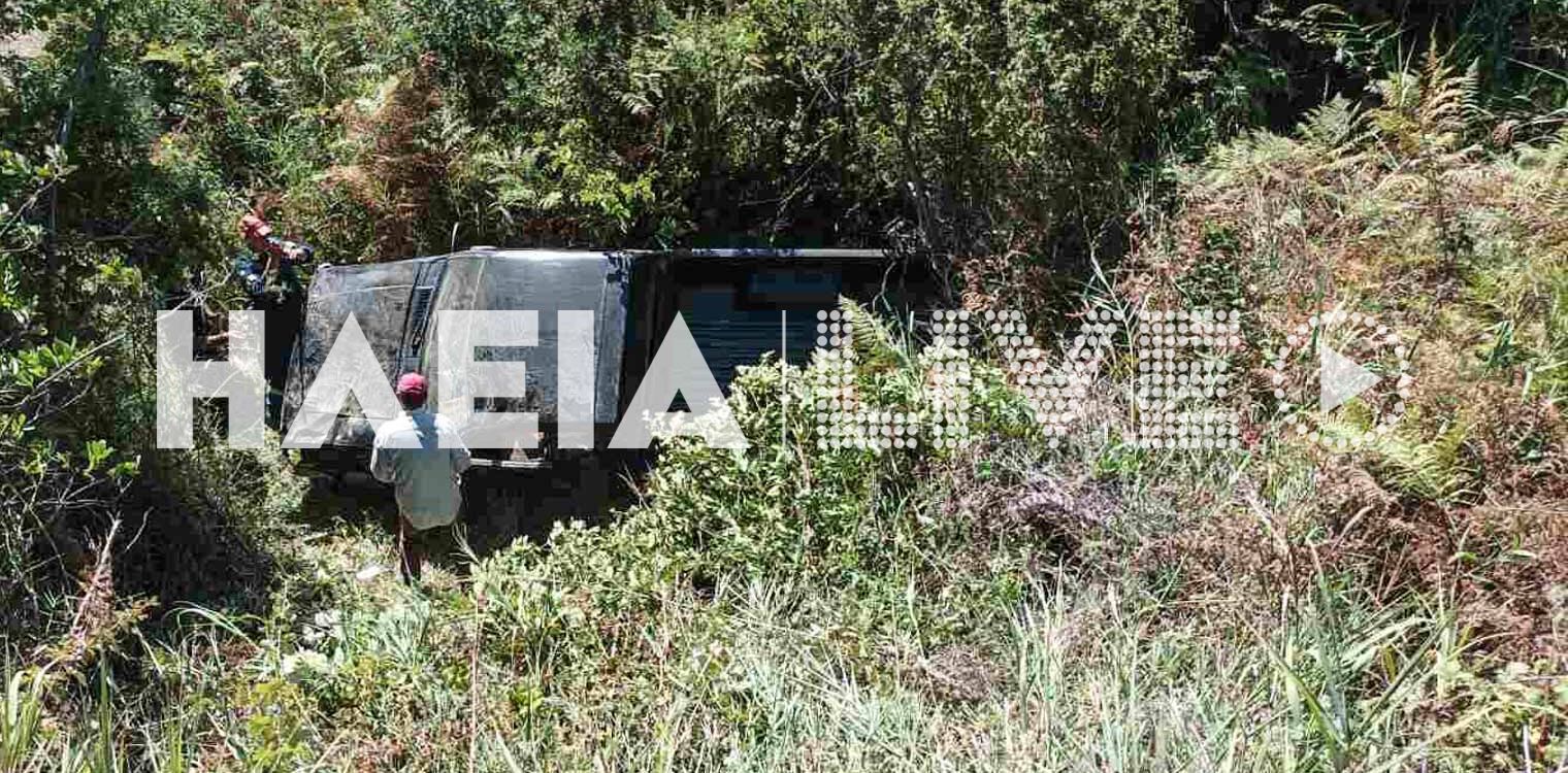 Κορυφή: Τροχαίο ατύχημα σε αγροτική οδό - Ελαφρά τραυματίας ο οδηγός (photos)