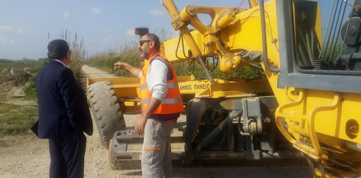 Συνεργασία δήμου Πηνειού και ΤΟΕΒ Γαστούνης για την αποκατάσταση αγροτικών δρόμων