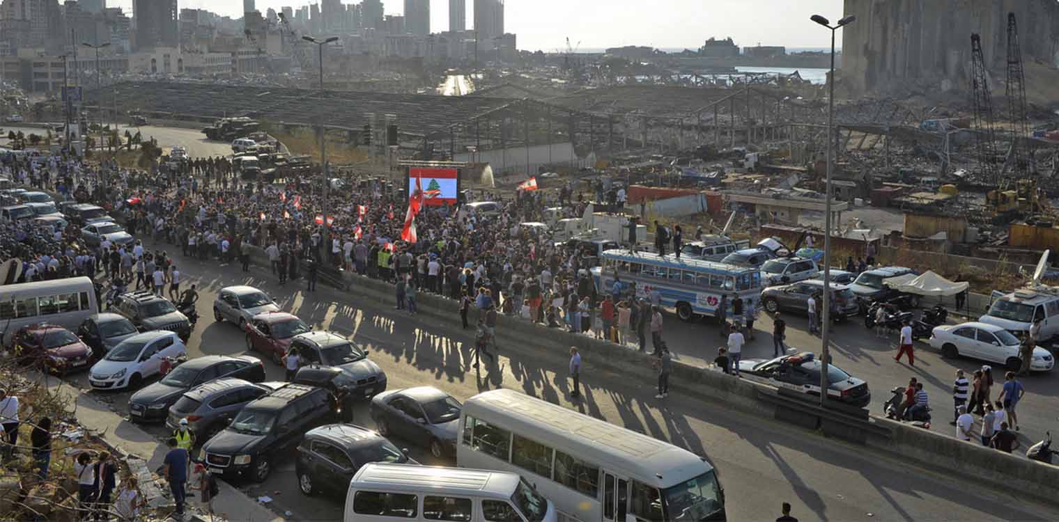 Λίβανος: Ενός λεπτού σιγή την ώρα που η Βηρυτός μετατράπηκε σε κόλαση πριν από μία εβδομάδα