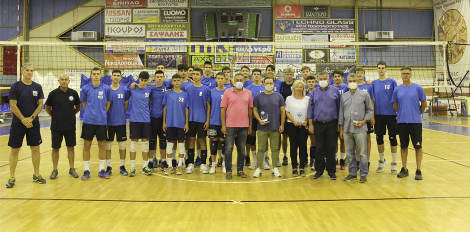 Βράβευση Μπακέλλα - Παρασκευόπουλου από την Ελληνική Ομοσπονδία Πετοσφαίριση
