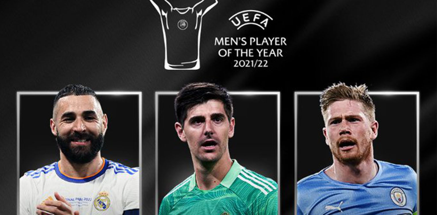 UEFA: Μπενζεμά, Κουρτουά και Ντε Μπρόινε οι υποψήφιοι για τον καλύτερο παίκτη της σεζόν