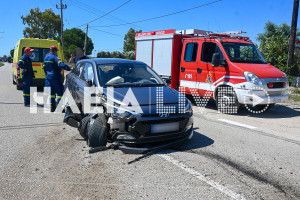 Τροχαίο στον παράδρομο της Ε.Ο. Πατρών - Πύργου στα Λαστέικα