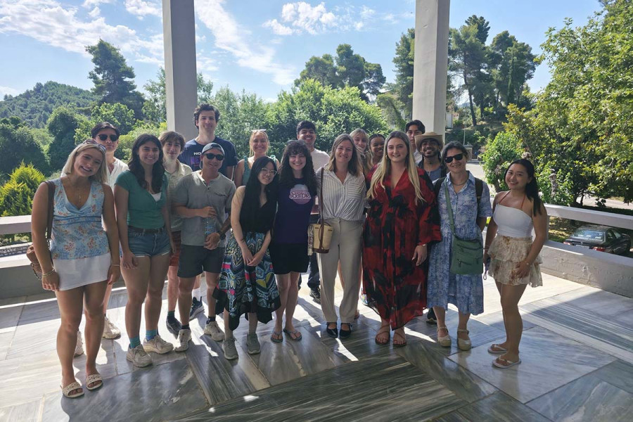 Επίσκεψη φοιτητών του Columbia University στο Δημαρχείο Αρχαίας Ολυμπίας