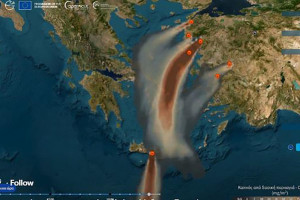 AtmoHub: Μέχρι την Αττική ο καπνός από τις πυρκαγιές στην Τουρκία – Πώς επηρεάζεται το Αιγαίο