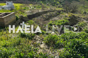 Πηνεία: Εκτεταμένες κατολισθήσεις - Παρασύρονται μνήματα στο Σιμόπουλο - Καταρρέουν οι δρόμοι