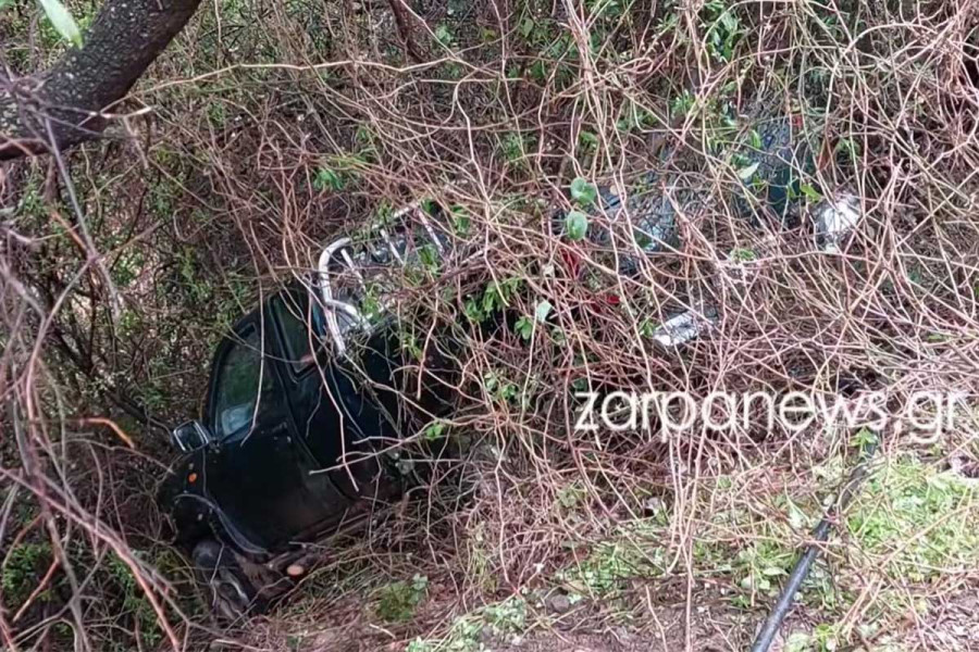 Χανιά: Αυτοκίνητο έπεσε σε γκρεμό – Απεγκλωβίστηκε ζευγάρι ηλικιωμένων