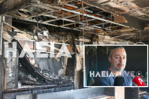«Δεν θα με κυριεύσει ο φόβος»: Ο περιπτεράς της Γαστούνης άνοιξε ξανά το κατάστημά του μετά τις επιθέσεις και τον εμπρησμό