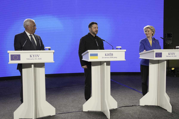 Κοινές δηλώσεις Κόστα, Φον ντερ Λάιεν και Ζελένσκι στο περιθώριο του Ευρωπαϊκού Συμβουλίου