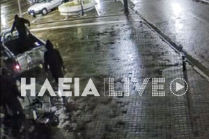 Γαστούνη: Οι στιγμές της κλοπής του ΑΤΜ (video)
