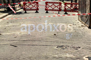 Πάτρα: Σοβάδες έπεσαν δίπλα από σχολείο