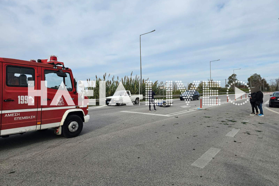 Πατρών - Πύργου: Ένας τραυματίας σε τροχαίο στο Λευκοχώρι