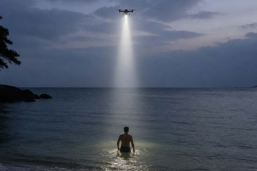 «Ο Μεγάλος Αδελφός» στην παραλία: Drone στην Κίνα εμποδίζει λουόμενο να μπει στη θάλασσα – Βίντεο
