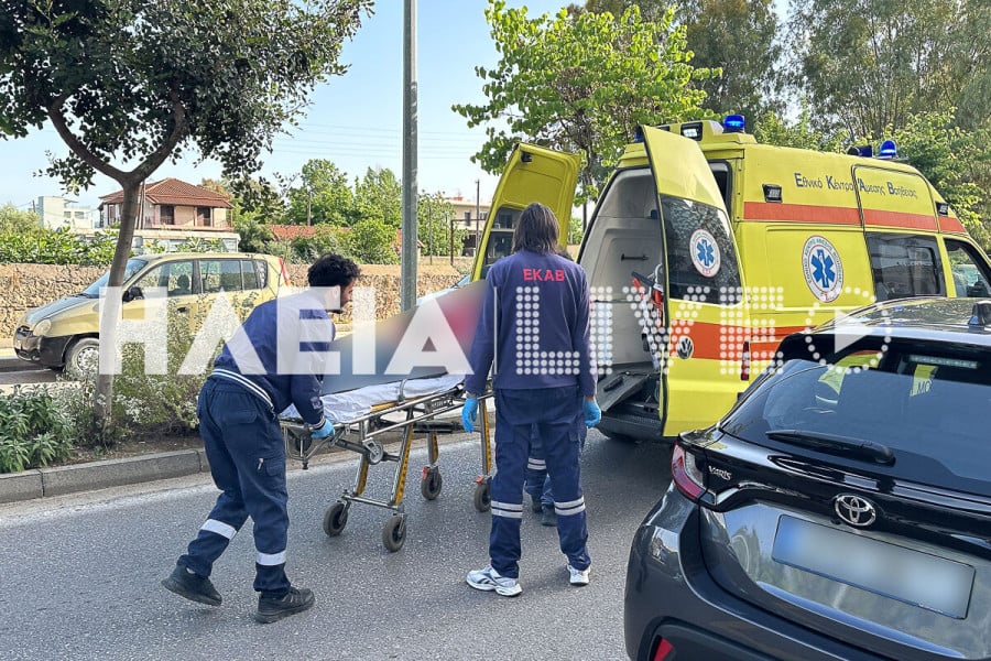 Πύργος: Ένας τραυματίας σε τροχαίο στην οδό Υψηλάντου